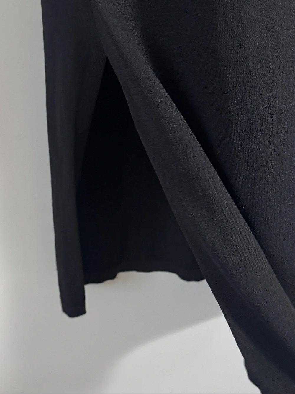 Totême Belize Knit Midi Polo Dress Black Collared Side Slit Oversized XS (s-m) - Picture 8 of 16